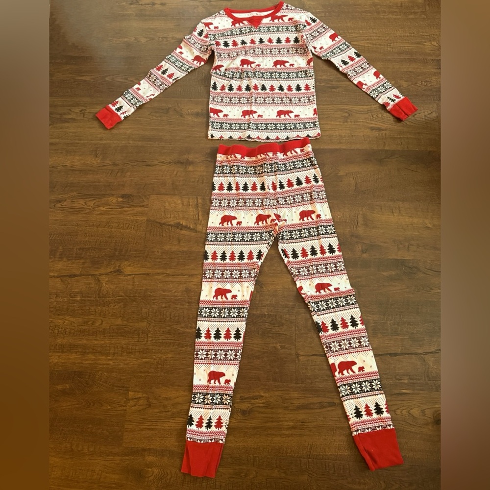 Wondershop Red and White Kids Pajama Set